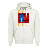 Oatmeal Heather Dürän dürän 01 Zipper Hoodie - linhVisuals
