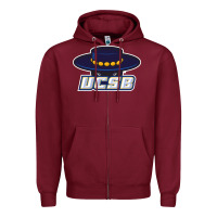 Burgundy uc santa barbara gauchos Zipper Hoodie - linhVisuals