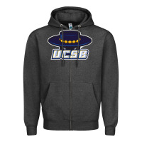 Charcoal Heather uc santa barbara gauchos Zipper Hoodie - linhVisuals