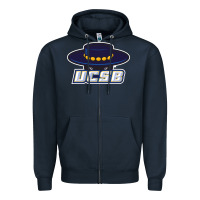 Navy uc santa barbara gauchos Zipper Hoodie - linhVisuals