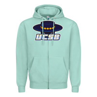 Seafoam uc santa barbara gauchos Zipper Hoodie - linhVisuals