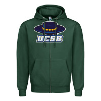 Sports Green uc santa barbara gauchos Zipper Hoodie - linhVisuals