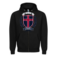Black db Zipper Hoodie - linhVisuals