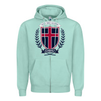 Seafoam db Zipper Hoodie - linhVisuals