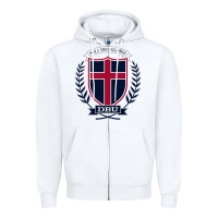 White db Zipper Hoodie - linhVisuals