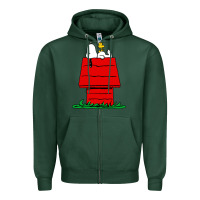 Sports Green the doghouse Zipper Hoodie - linhVisuals