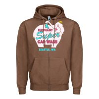 Chestnut pink elephant car wash Zipper Hoodie - linhVisuals