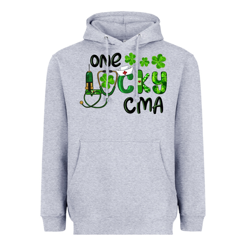 One Lucky Certified Medical Assistant Cma Heavyweight Hoodie by RanaPortraitStore | Teevron