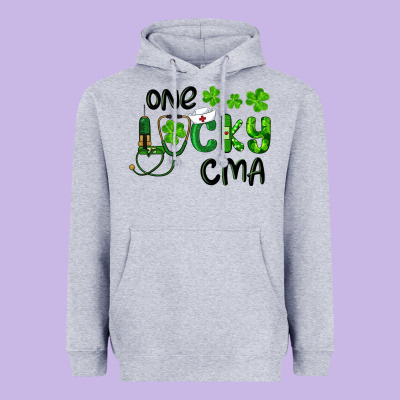 One Lucky Certified Medical Assistant Cma Heavyweight Hoodie Designed By Ranaportraitstore