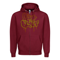 Burgundy limp bizkit 20 Zipper Hoodie - linhVisuals
