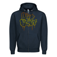 Navy limp bizkit 20 Zipper Hoodie - linhVisuals