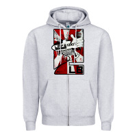 Heather Grey limp bizkit 23 Zipper Hoodie - linhVisuals