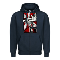 Navy limp bizkit 23 Zipper Hoodie - linhVisuals