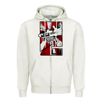 Oatmeal Heather limp bizkit 23 Zipper Hoodie - linhVisuals