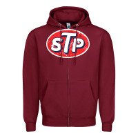 Burgundy stp Zipper Hoodie - linhVisuals