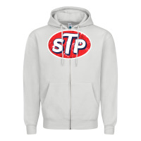 Dove Grey stp Zipper Hoodie - linhVisuals