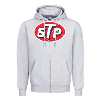 Heather Grey stp Zipper Hoodie - linhVisuals