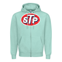Seafoam stp Zipper Hoodie - linhVisuals