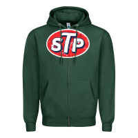Sports Green stp Zipper Hoodie - linhVisuals