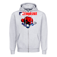 Heather Grey limp bizkit 35 Zipper Hoodie - linhVisuals