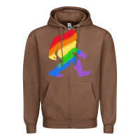 Chestnut bigfoot t  shirt rainbow bigfoot t  shirt Zipper Hoodie - linhVisuals