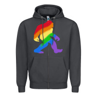 Smoke bigfoot t  shirt rainbow bigfoot t  shirt Zipper Hoodie - linhVisuals