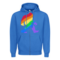 True Royal bigfoot t  shirt rainbow bigfoot t  shirt Zipper Hoodie - linhVisuals