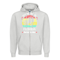 Dove Grey someone in florida loves me t  shirt someone in florida loves me funny Zipper Hoodie - linhVisuals