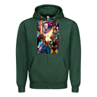 Sports Green x men 3 Zipper Hoodie - linhVisuals