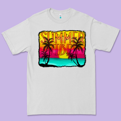 Summer Vibes Premium Tee Designed By Cowcowdesign