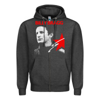 Charcoal Heather billy bragg müsic Zipper Hoodie - linhVisuals