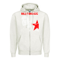 Oatmeal Heather billy bragg müsic Zipper Hoodie - linhVisuals