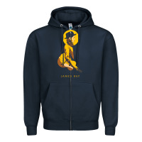 Navy james bay müsic Zipper Hoodie - linhVisuals