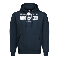 Navy jelly roll  rap müsic Zipper Hoodie - linhVisuals
