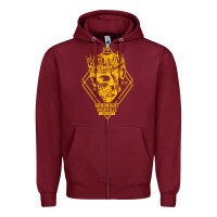 Burgundy jelly roll  rap müsic Zipper Hoodie - linhVisuals