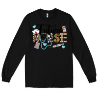 Black Western Future Nurse Long Sleeve Tee - LillyAllenDesigns