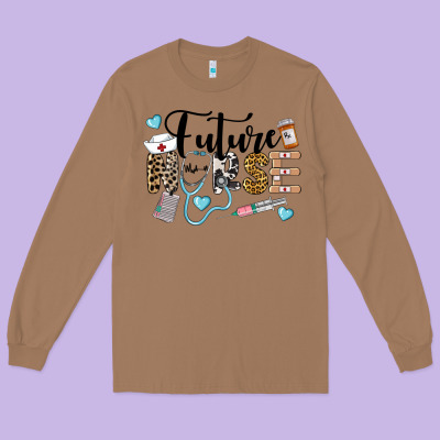 Western Future Nurse Long Sleeve Tee Designed By Lillyallendesigns