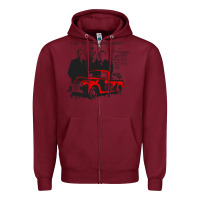Burgundy the wood brothers blues Zipper Hoodie - linhVisuals