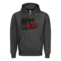 Charcoal Heather the wood brothers blues Zipper Hoodie - linhVisuals