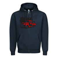 Navy the wood brothers blues Zipper Hoodie - linhVisuals