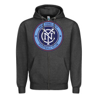 Charcoal Heather the-new-york-city-fc Zipper Hoodie - linhVisuals