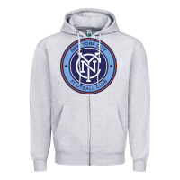 Heather Grey the-new-york-city-fc Zipper Hoodie - linhVisuals