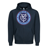 Navy the-new-york-city-fc Zipper Hoodie - linhVisuals