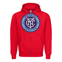 Red the-new-york-city-fc Zipper Hoodie - linhVisuals