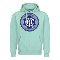 Seafoam the-new-york-city-fc Zipper Hoodie - linhVisuals