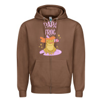 Chestnut papa frog Zipper Hoodie - linhVisuals