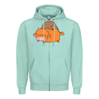Sloth And Highland Cow Zipper Hoodie | Teevron