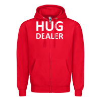 Red hug dealer Zipper Hoodie - linhVisuals
