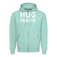 Seafoam hug dealer Zipper Hoodie - linhVisuals