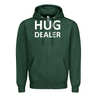 Sports Green hug dealer Zipper Hoodie - linhVisuals